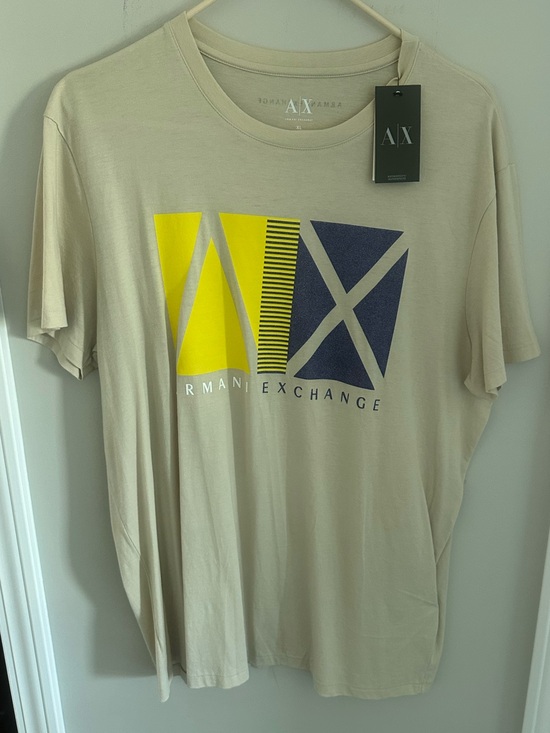 Armani Exchange Other - Armani Exchange Men’s Beige Graphic Logo T‑Shirt